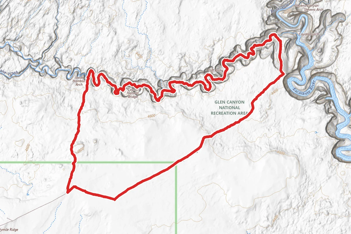 Coyote Gulch, Crack-in-the-Wall to Jacob Hamblin Arch