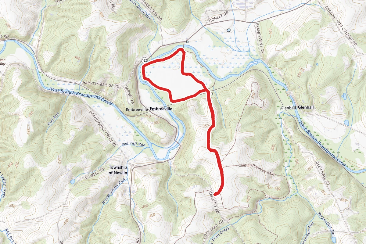 ChesLen Preserve Loop Trail