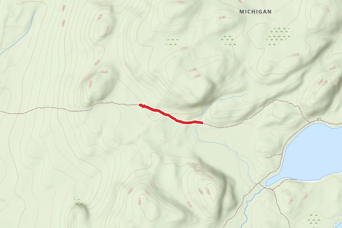 Porcupine Mountains State Park - Correction Line Trail