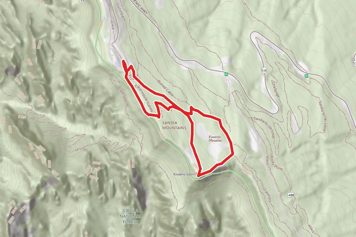 Kiwanis Cabin via South Crest Trail