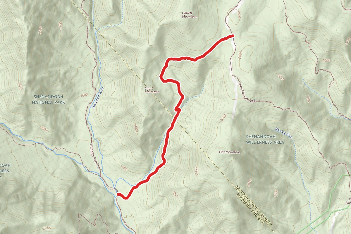Hot Mtn-Short Mtn Trail