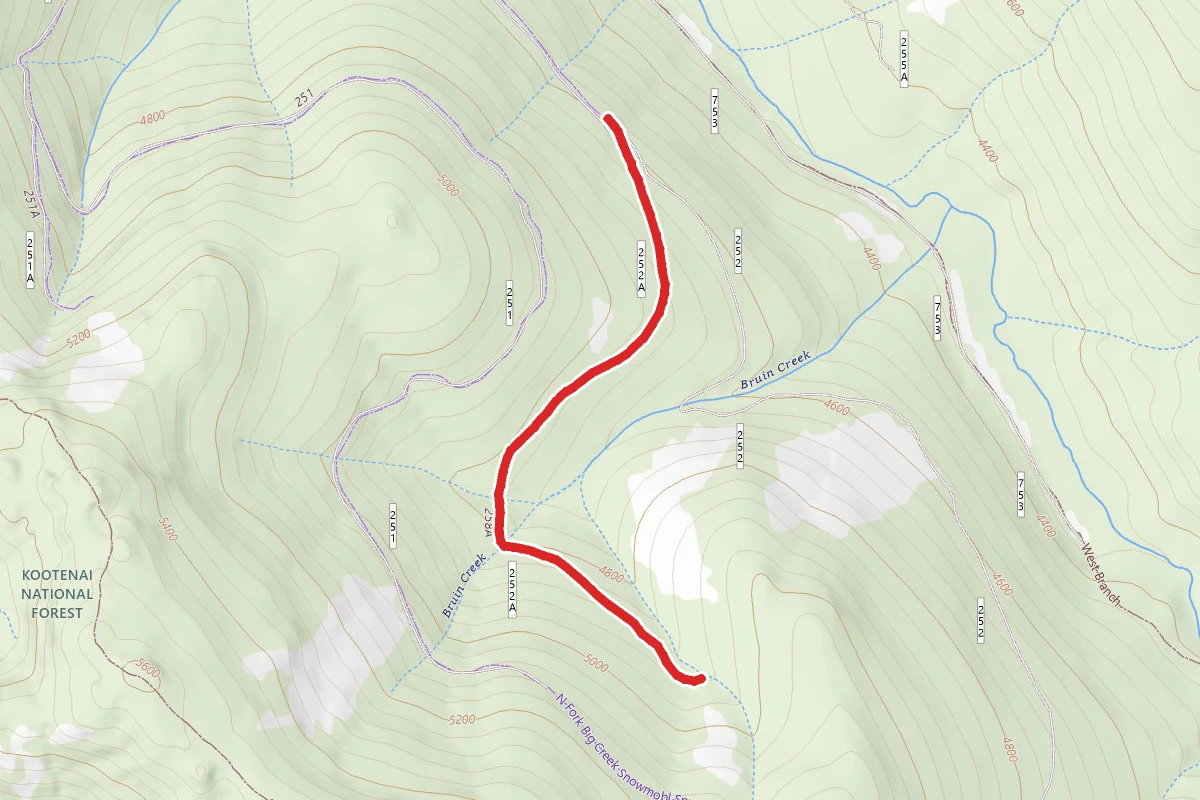Bruin Creek A Snowmobile Spur