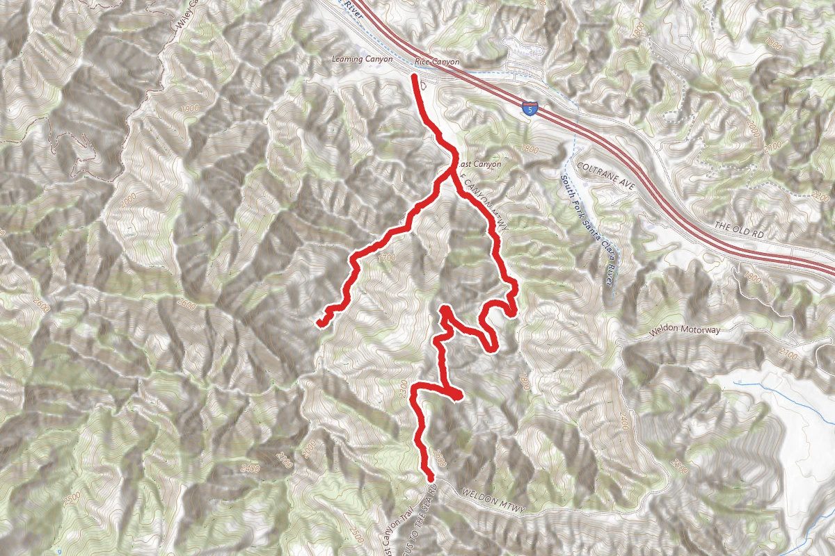 East Canyon and Rice Canyon Trail
