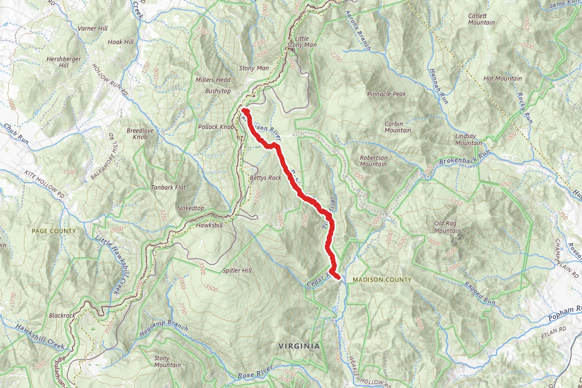 Whiteoak Canyon Trail