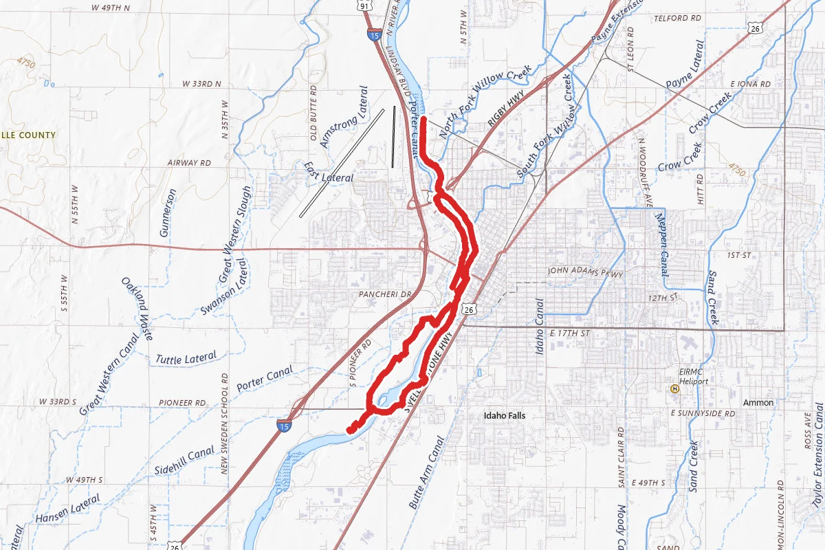 Idaho Falls Greenbelt Loop