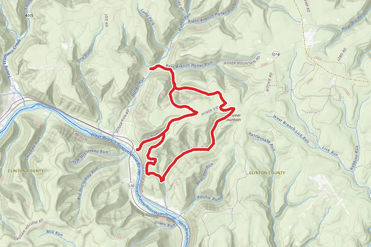 Hyner Run Challenge Trail