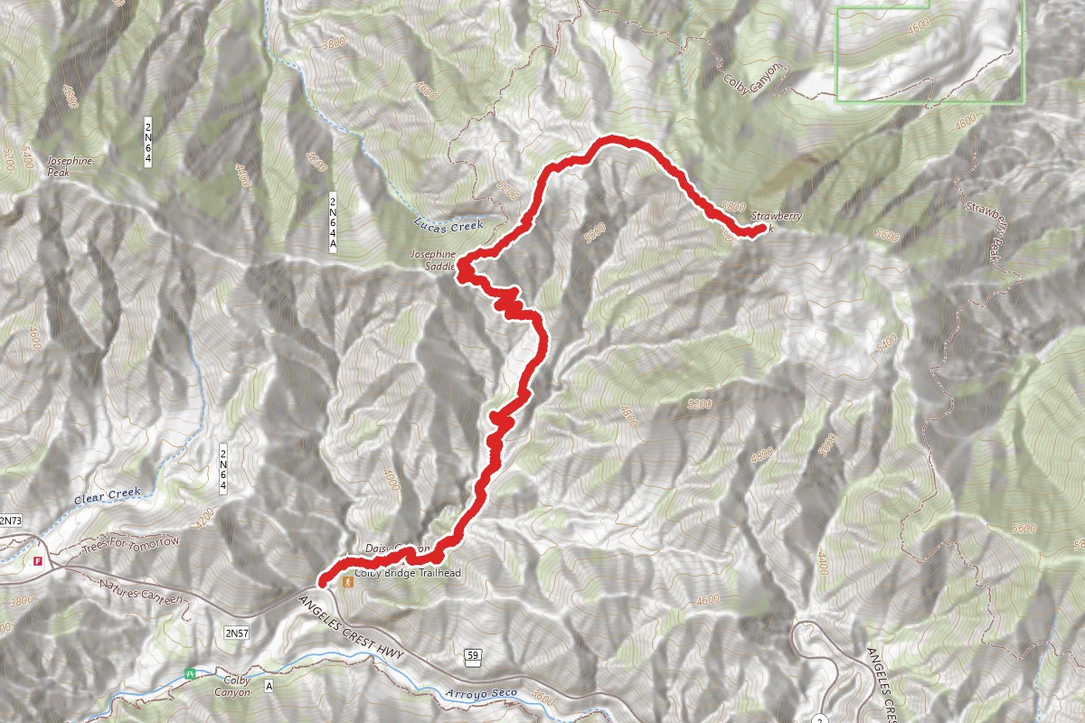 Strawberry Peak via Colby Canyon