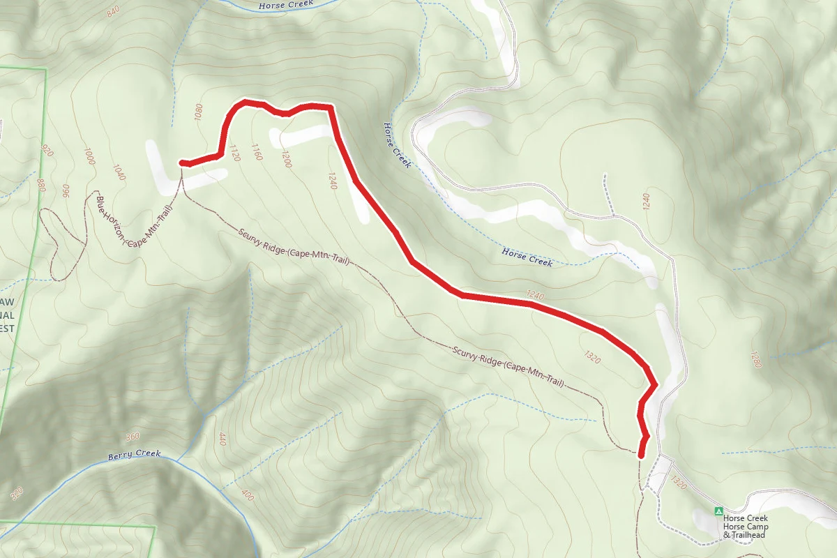 Horseshoe Ln (Cape Mtn. Trail)