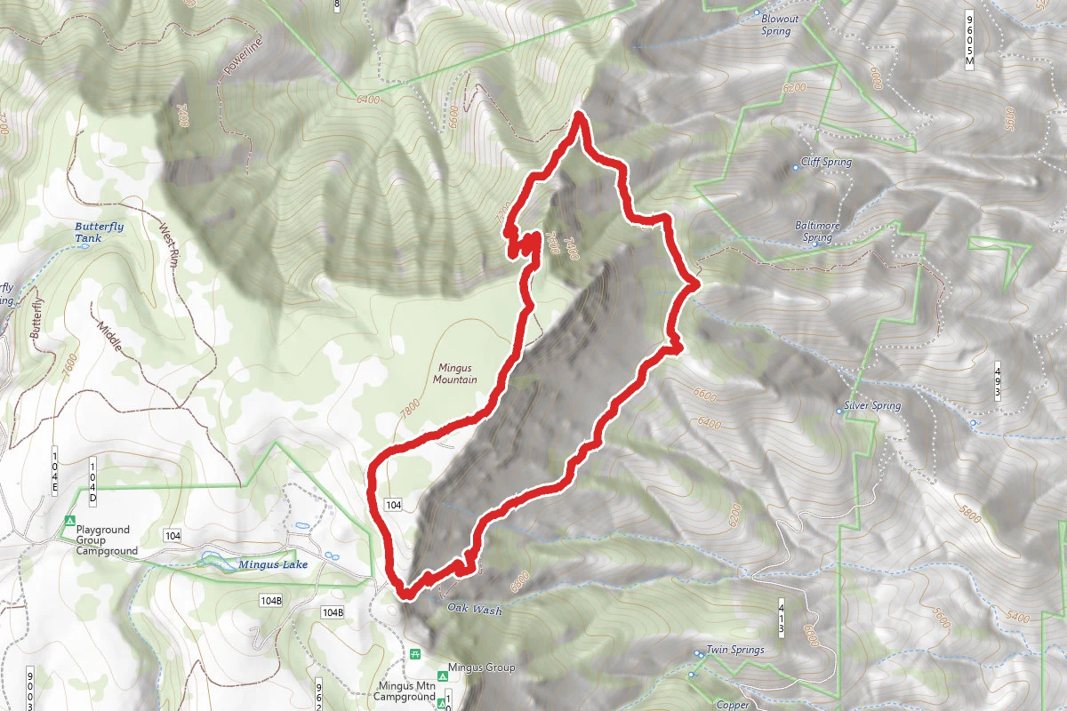 North Mingus Loop Trail