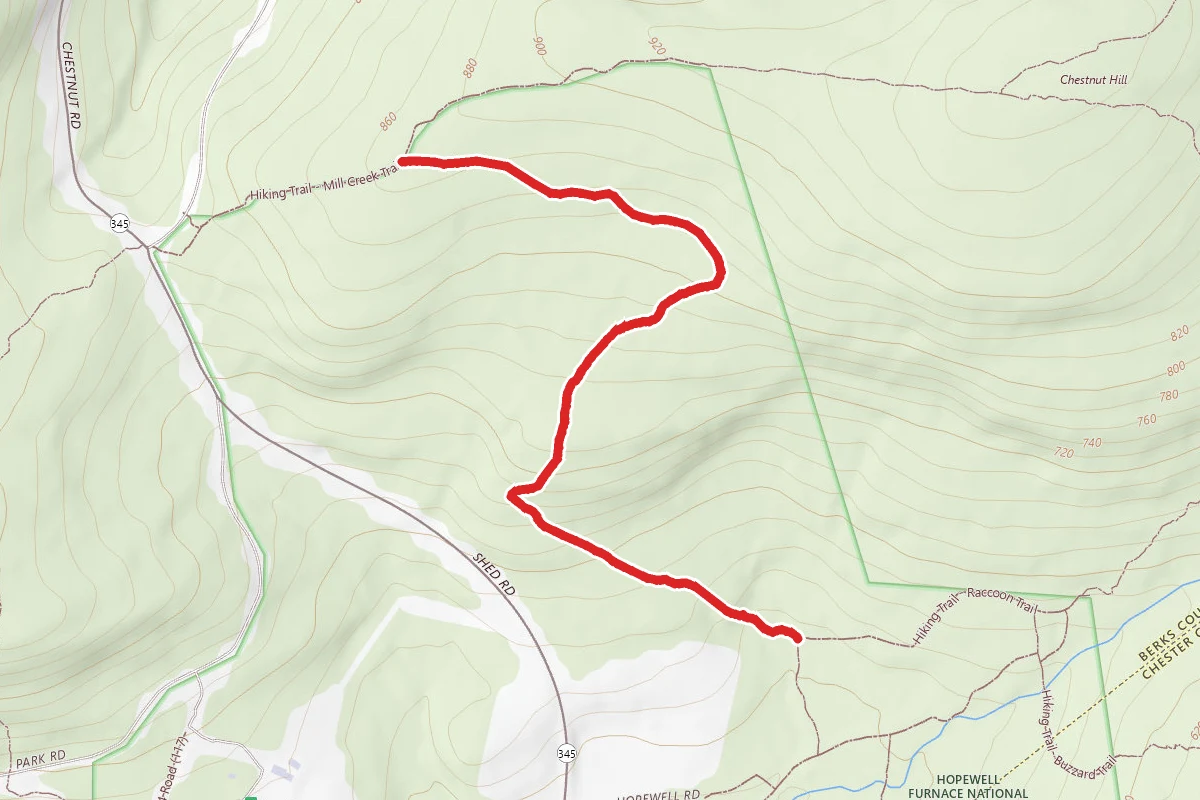 Hiking trail - Lenape Trail