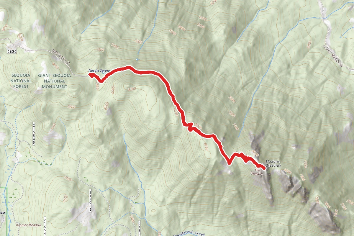 Needles Lookout Trail
