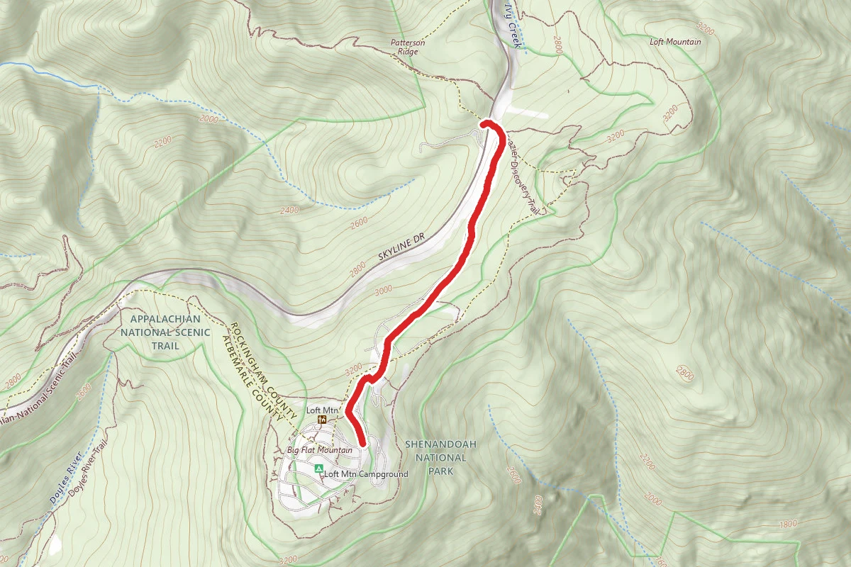 Loft Mountain Campground Trail 1