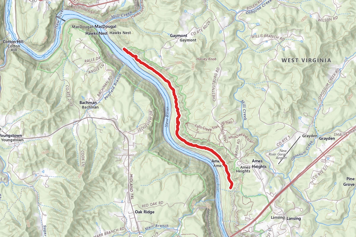 Hawks Nest Connector Trail