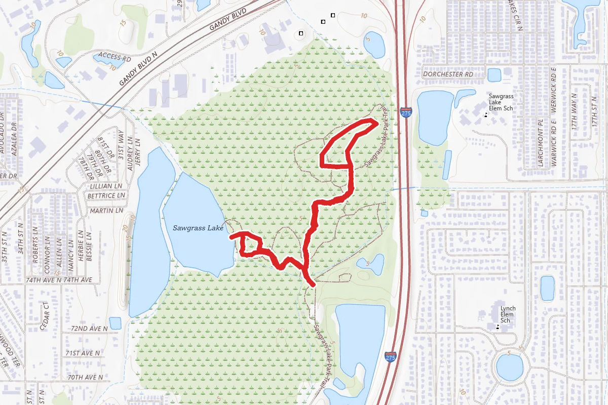 Sawgrass Lake Park Trail