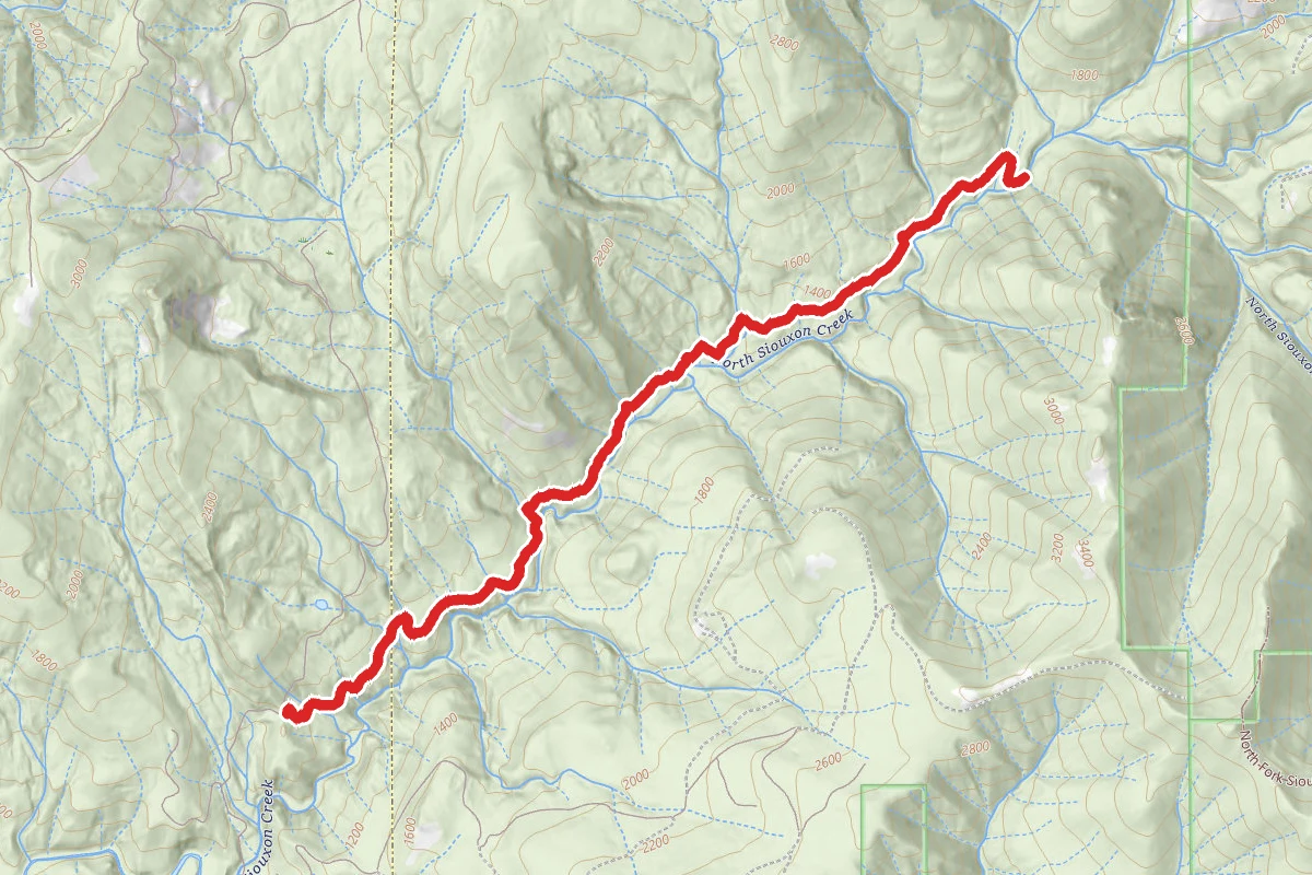 North Siouxon Creek to Black Hole Falls