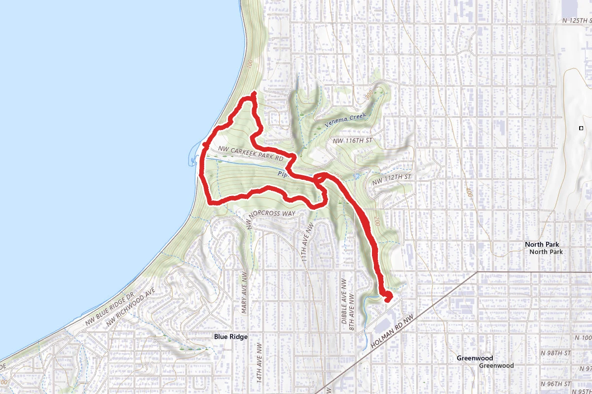 Carkeek Park via Pipers Creek Trail