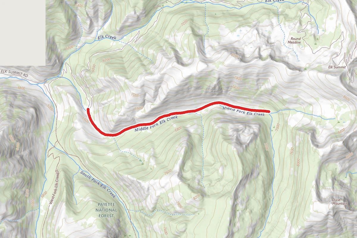 Middle Fork Elk Creek