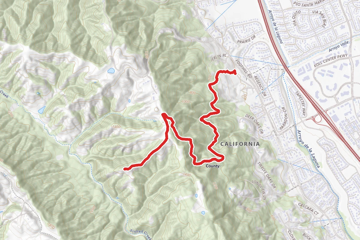 Courdet Trail and Schuhart Trail