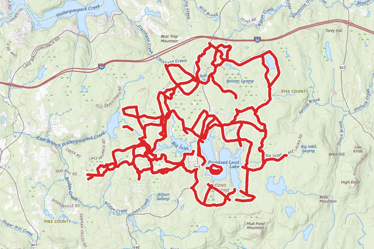 Delaware State Forest & Promised Land State Park Trails