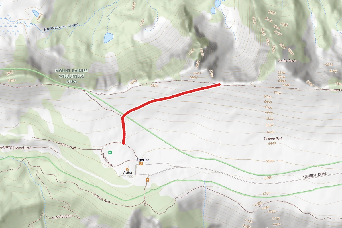 Sourdough Ridge Access Trail