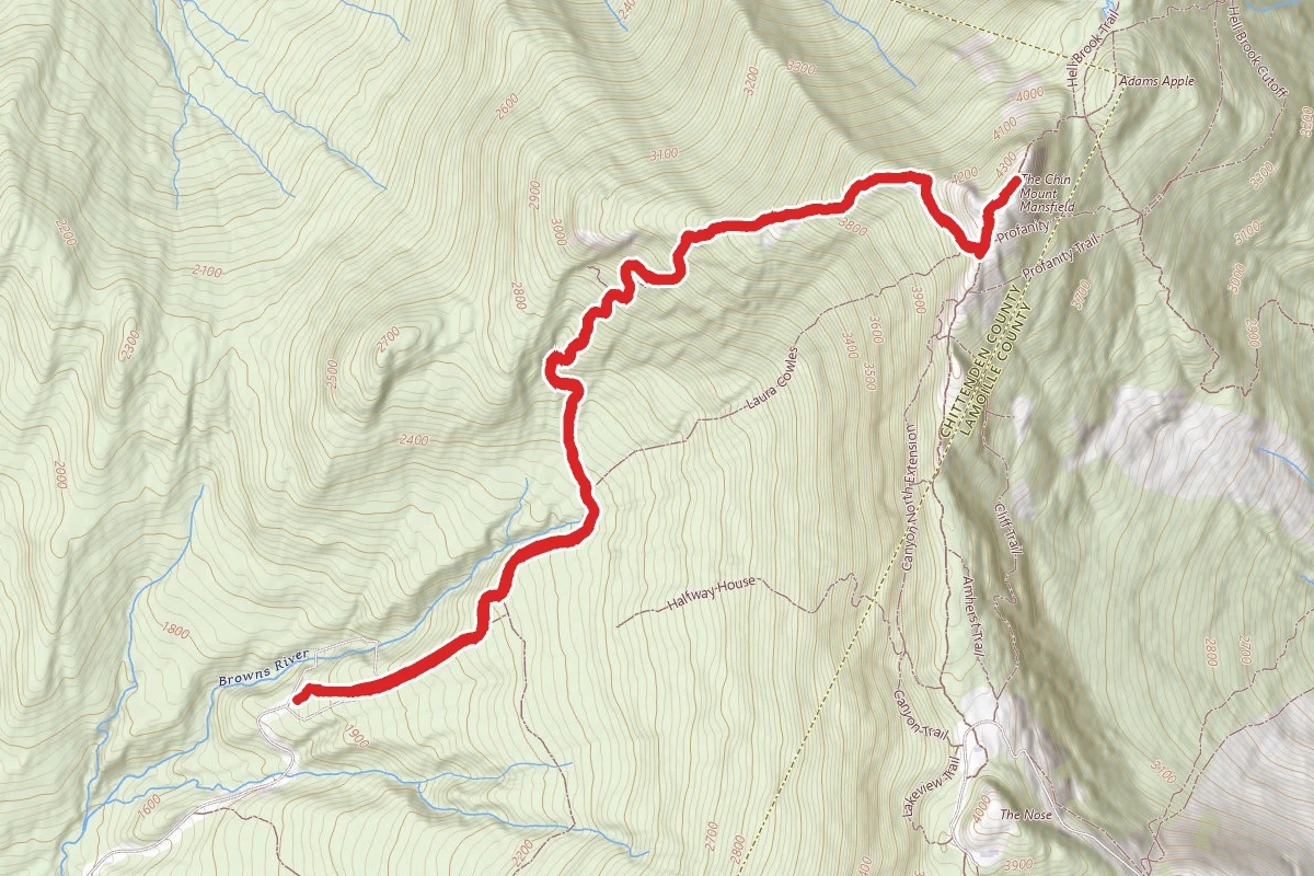 The Chin (Mount Mansfield) via Sunset Ridge Trail