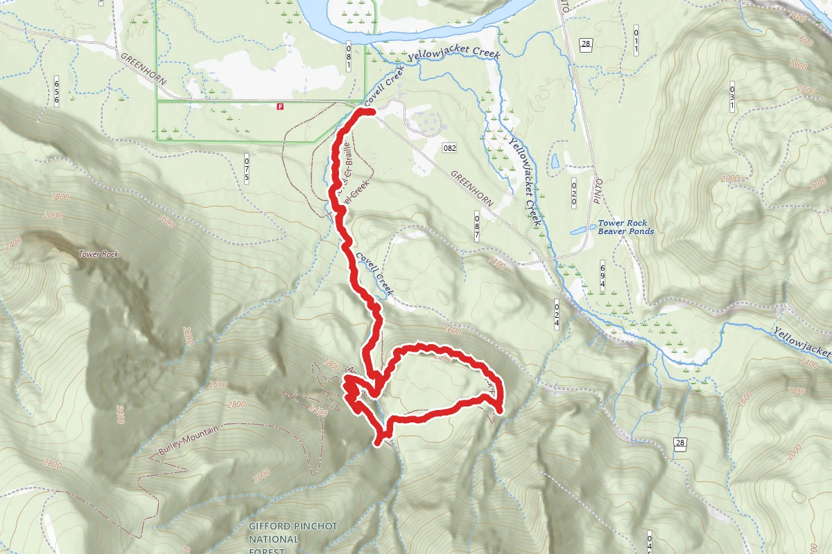 Covel Creek Falls and Angel Falls Trail