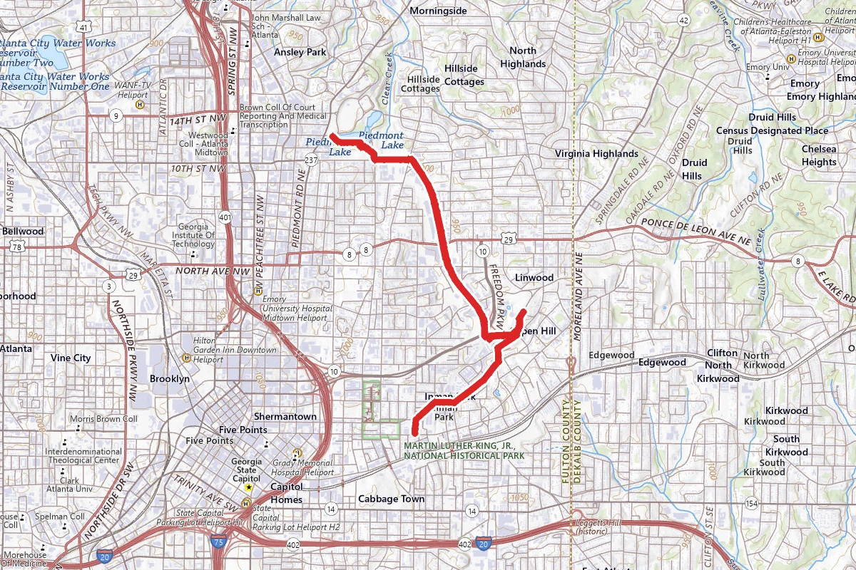 BeltLine Eastside Trail From Piedmont Park