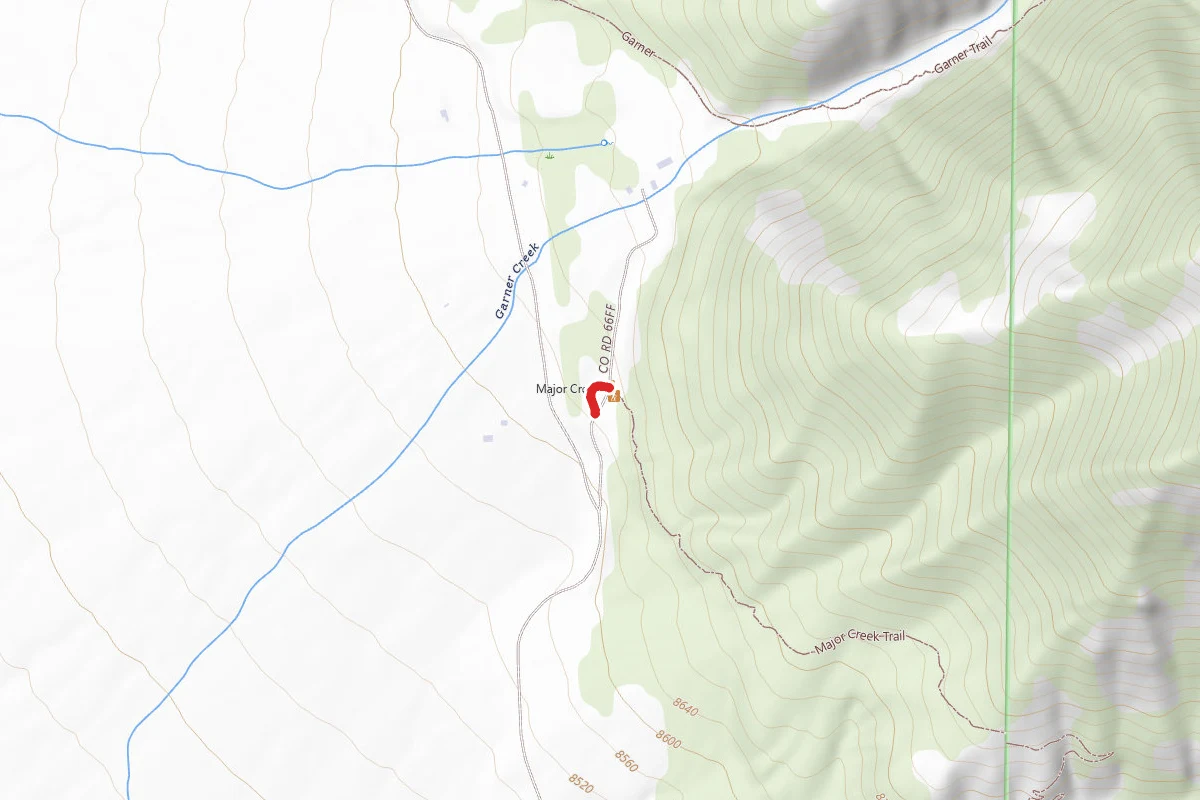 Major Creek Parking Road
