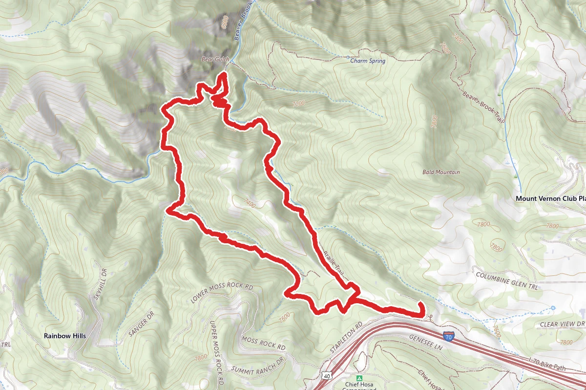 Chavez and Beaver Brook Trail Loop