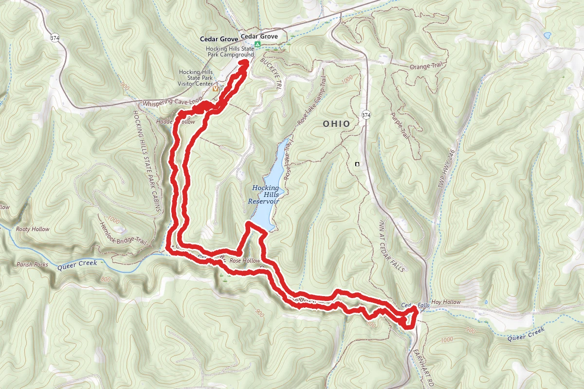 Buckeye Trail and Gorge Overlook Loop