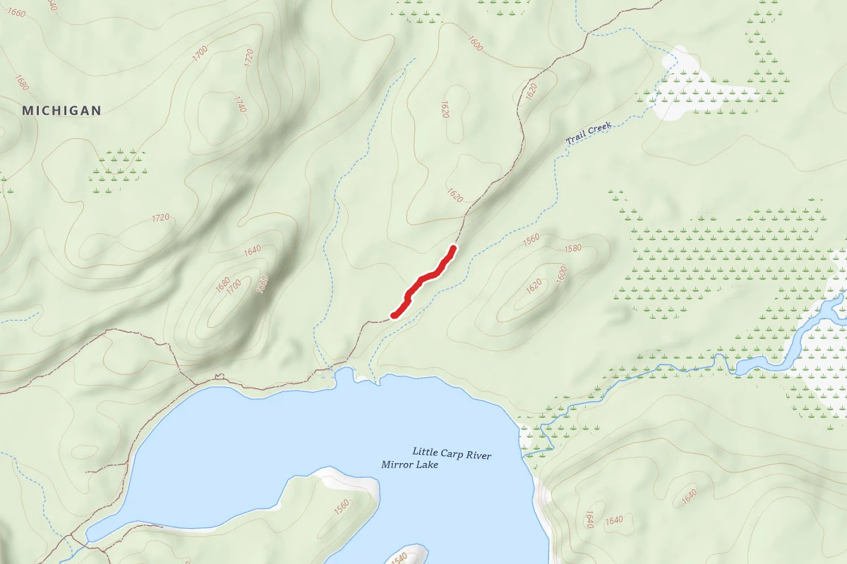 Porcupine Mountains State Park - North Mirror Lake Trail