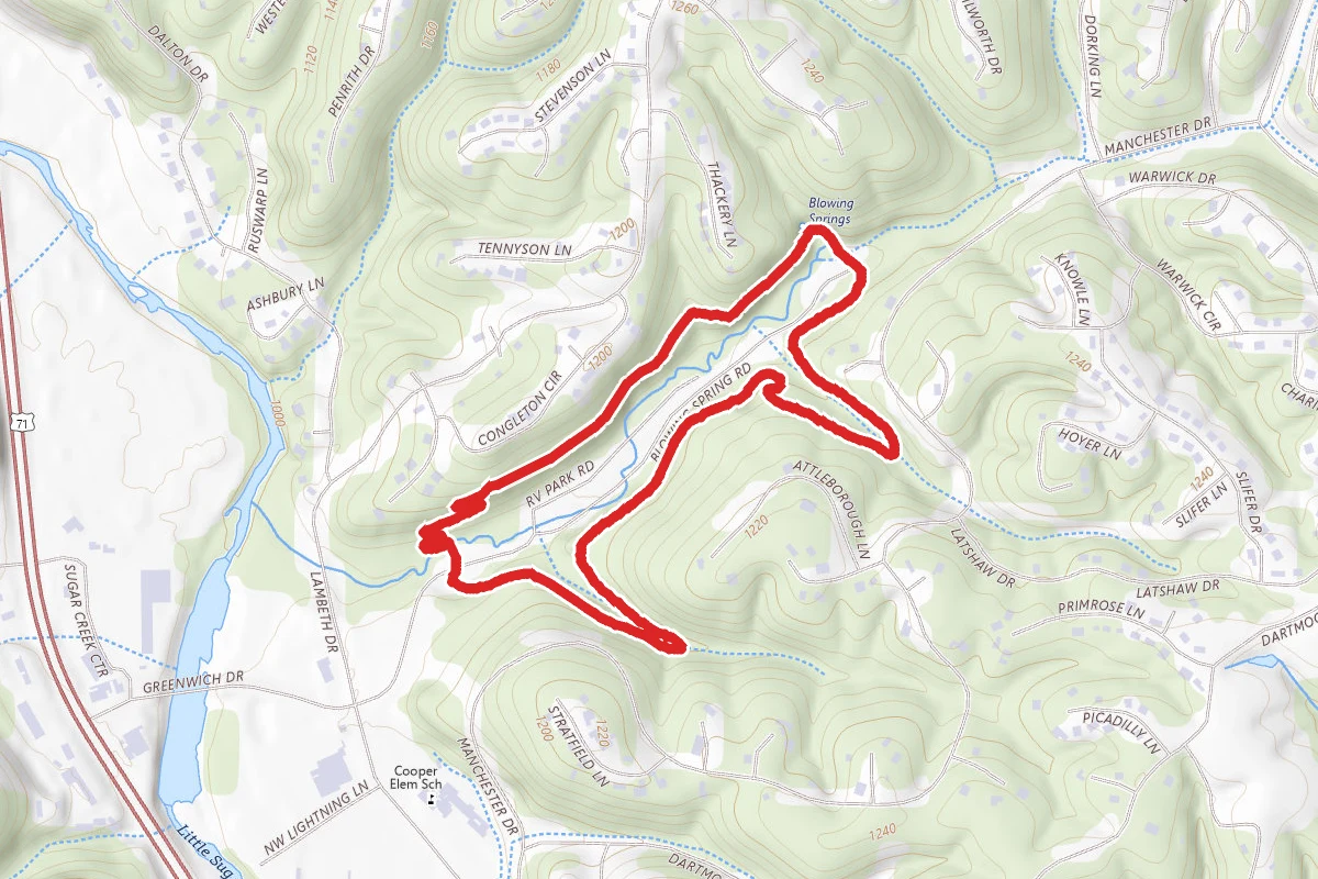 North Upper and South Lower Trails Loop
