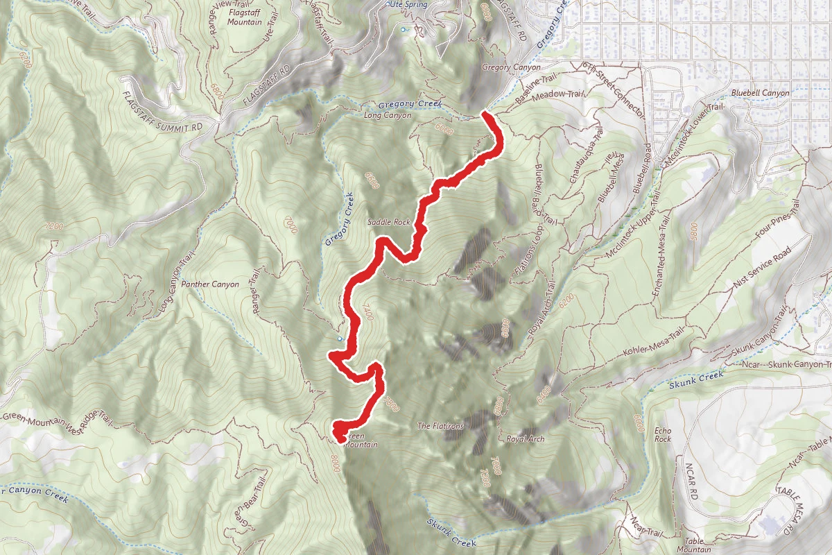 Green Mountain via Amphitheater, Saddle Rock and E.M. Greenman Trails