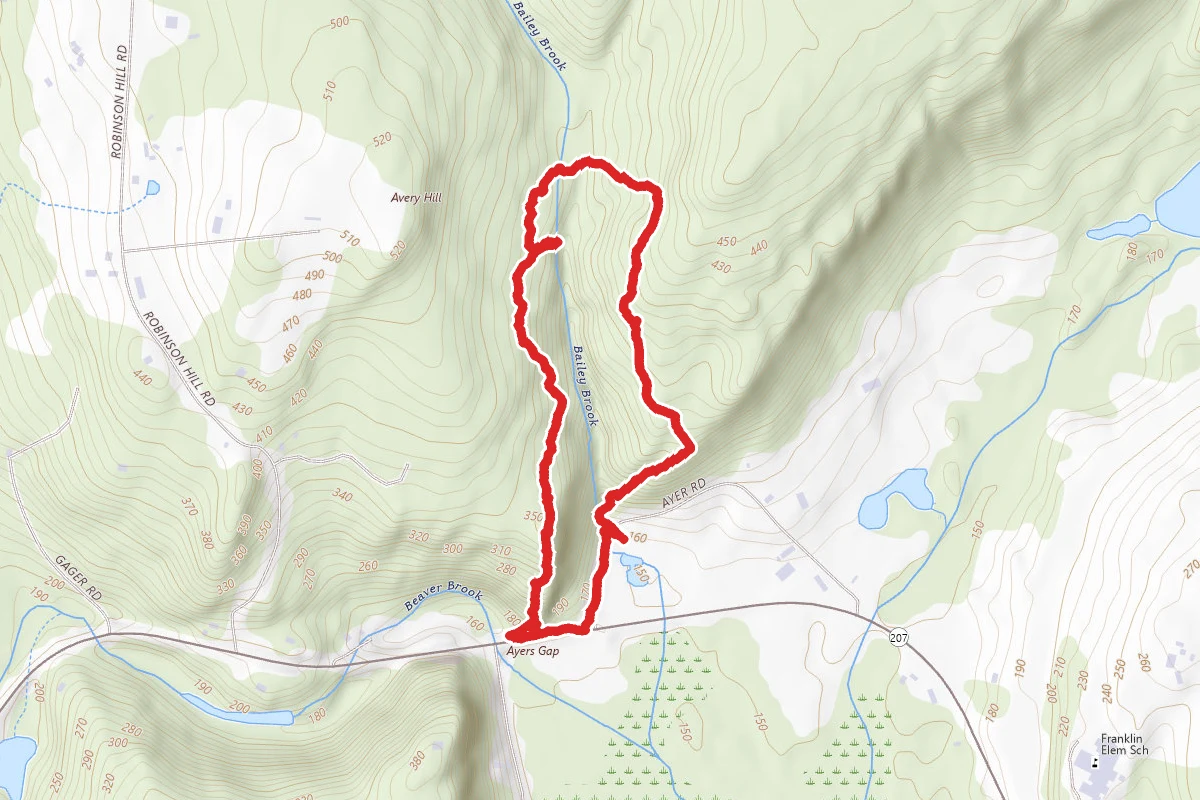 Bailey's Ravine at Ayer Gap