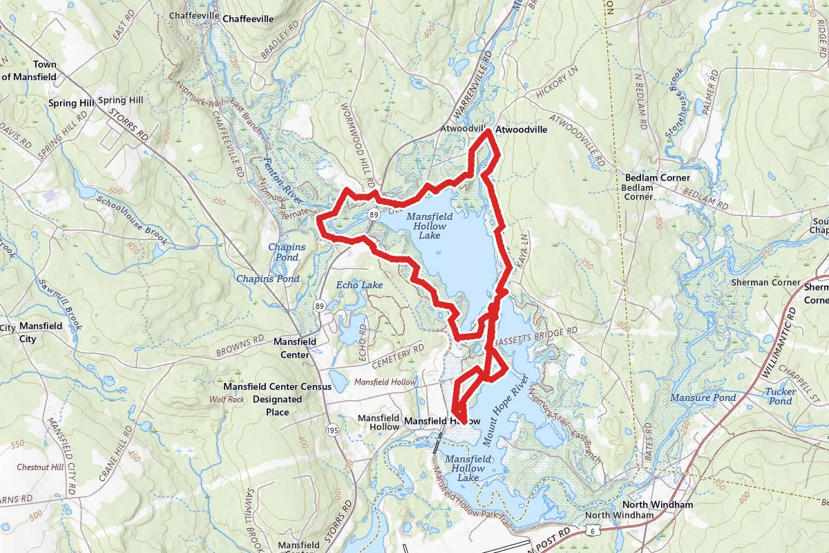 Mansfield Hollow Lake Trail
