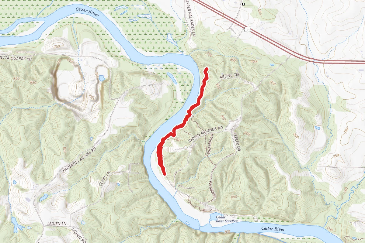 Cedar Cliff Trail