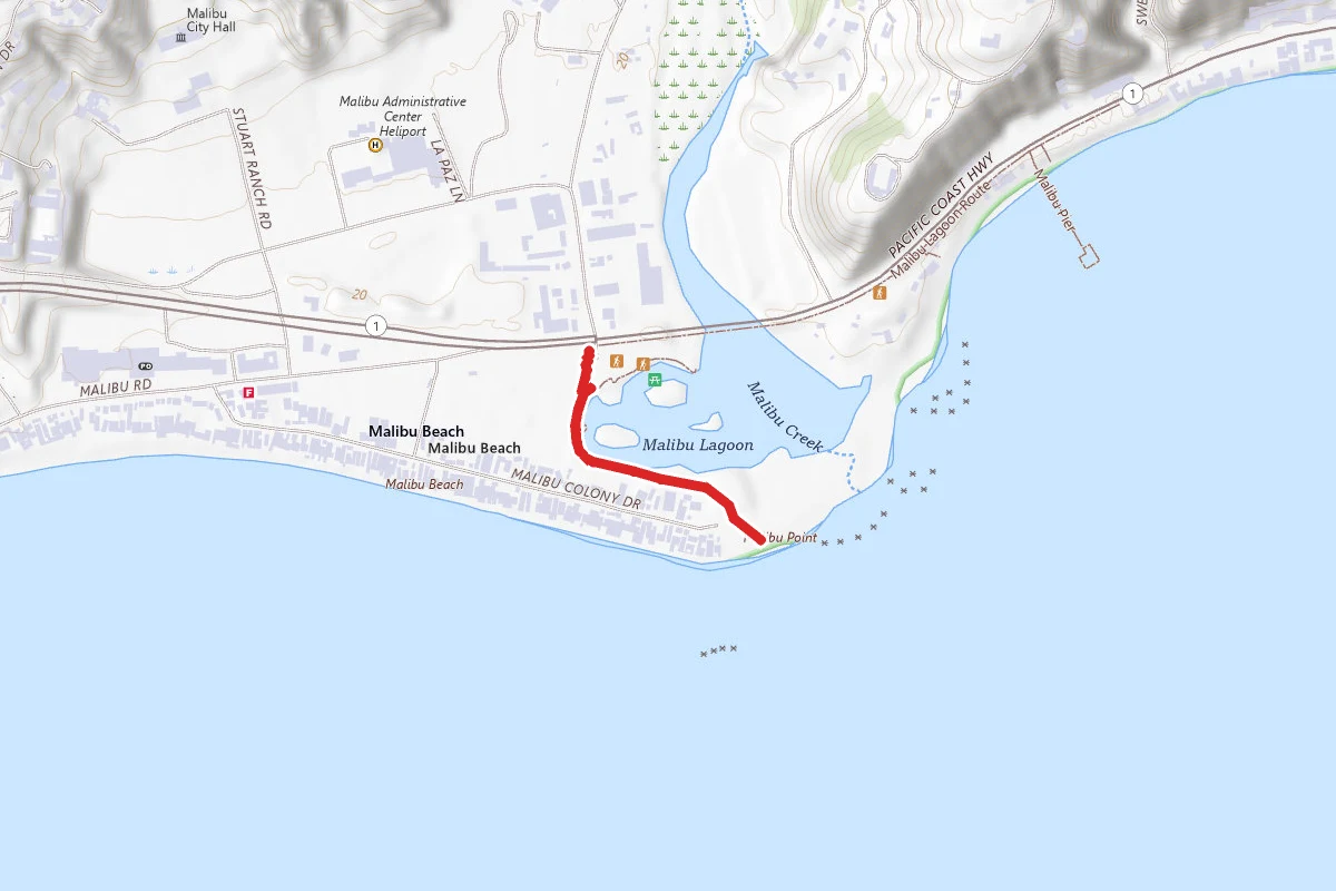 Malibu Lagoon Beach Access Trail
