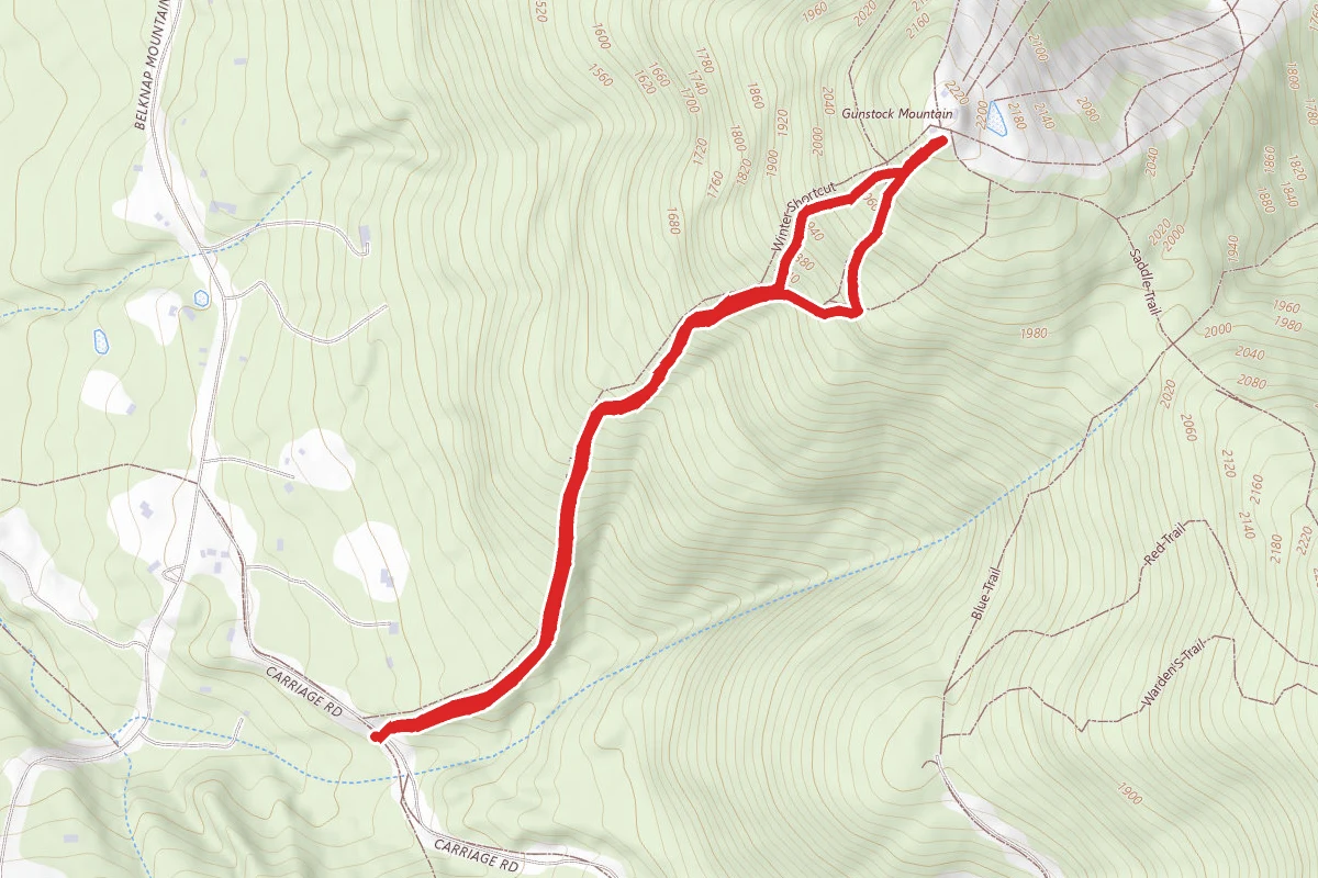 Gunstock Mountain Trail (Orange)
