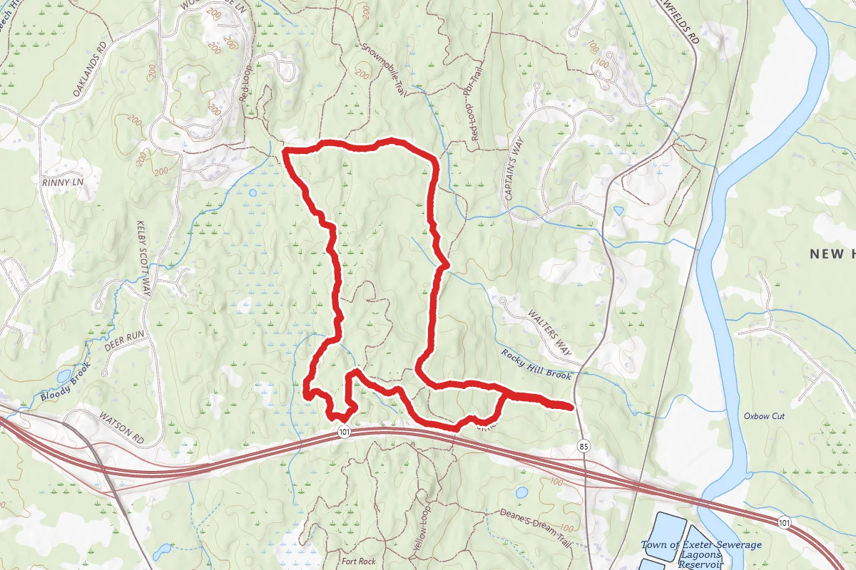 Hillzilla Trail and Red Loop