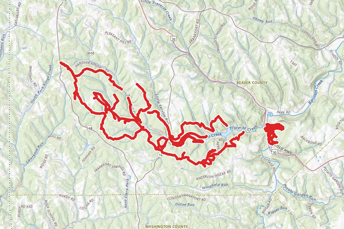 Raccoon Creek State Park Trails