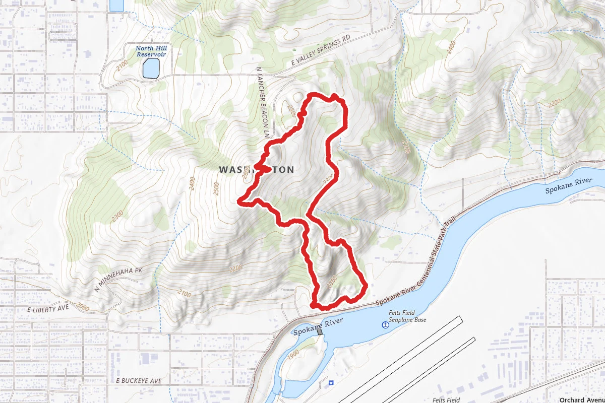 Beacon Hill Loop from Shields Park Trailhead