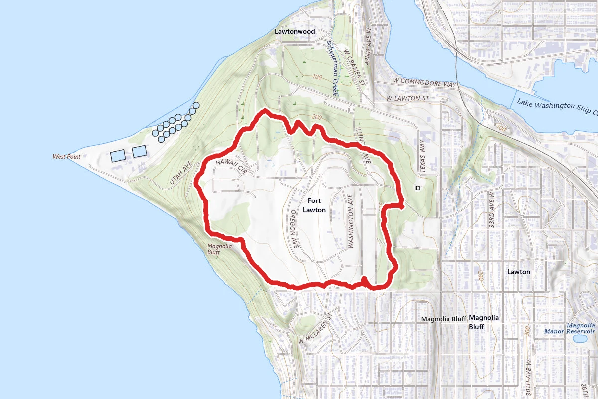 Loop Trail via West Emerson Street Entrance
