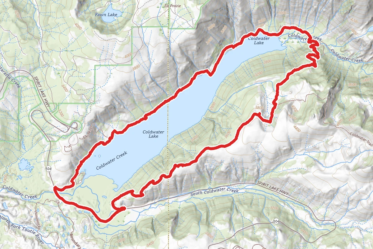 South Coldwater Trail to Lakes Trail Loop
