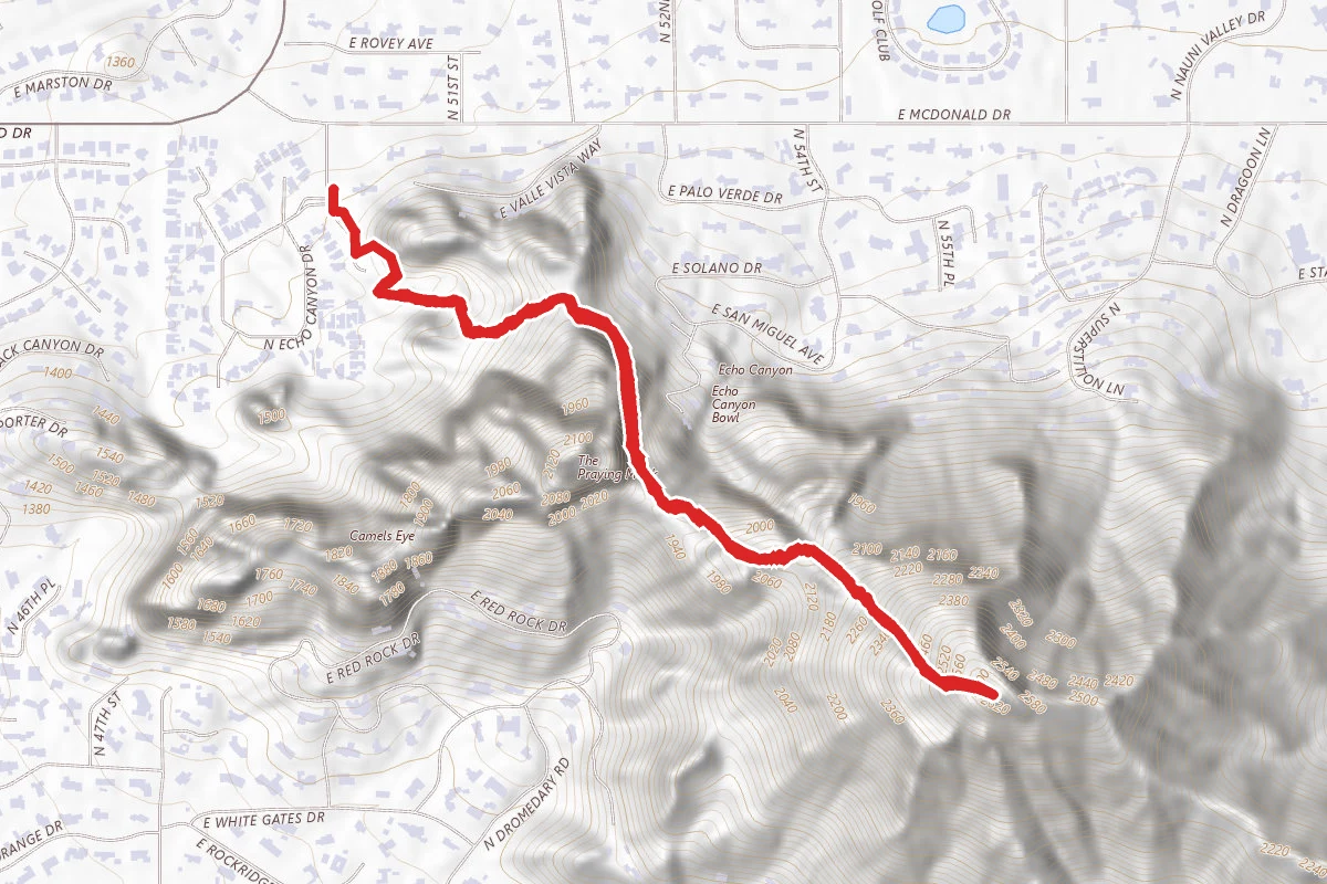 Camelback Mountain via Echo Canyon Trail