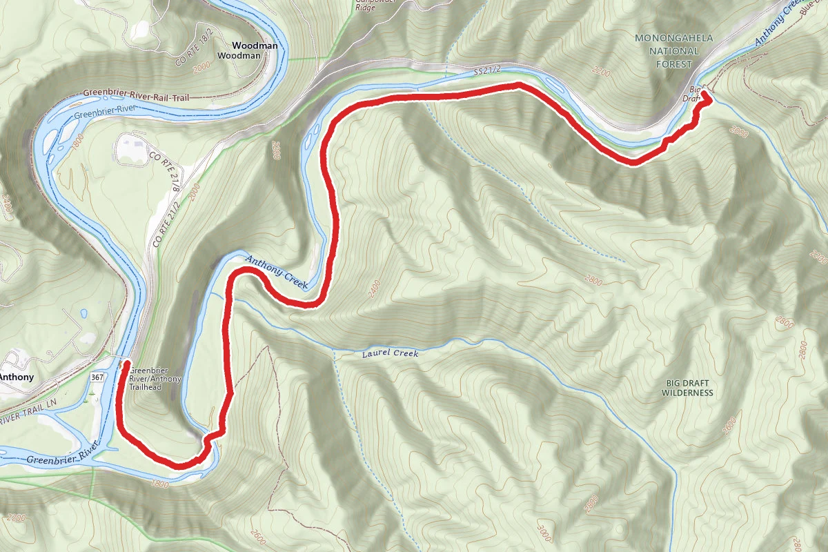 Anthony Creek Trail # 618