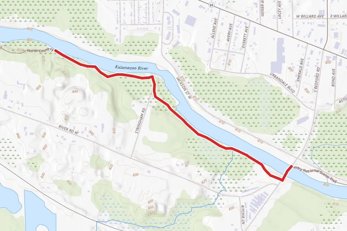 North Country Trail_Iron Belle Trail_Battle Creek Linear Park