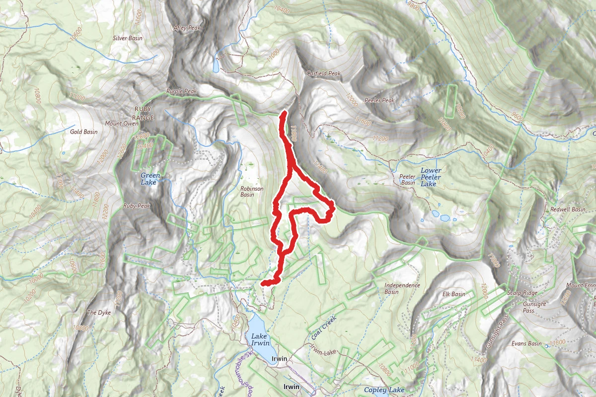 Scarp Ridge Trail to 421 Trail Loop