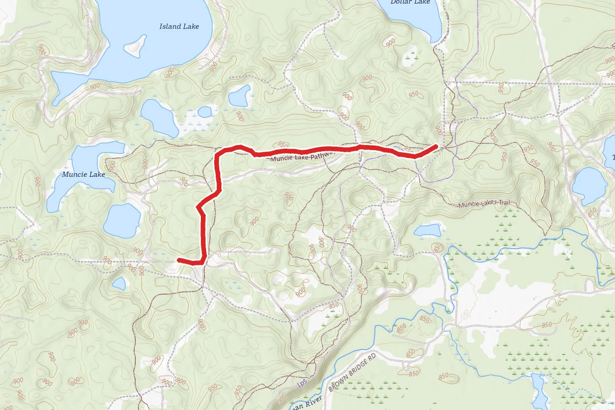 North Country Trail_Iron Belle Trail_Muncie Lakes Pathway