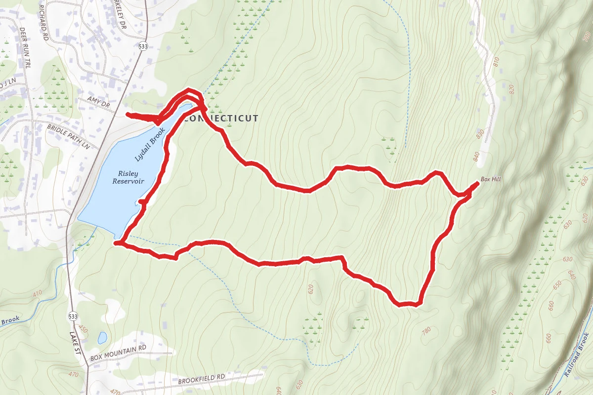 Risley Pond Blue Blaze Trail