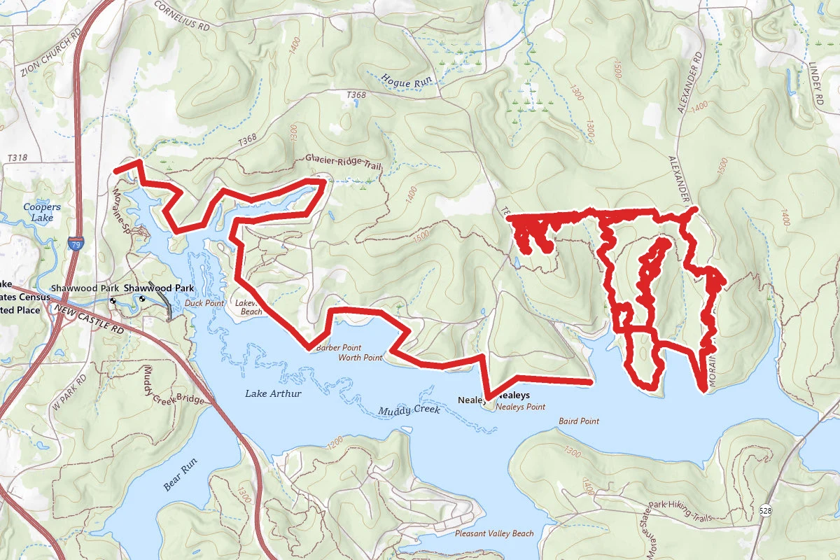 Moraine State Park Biking Trails